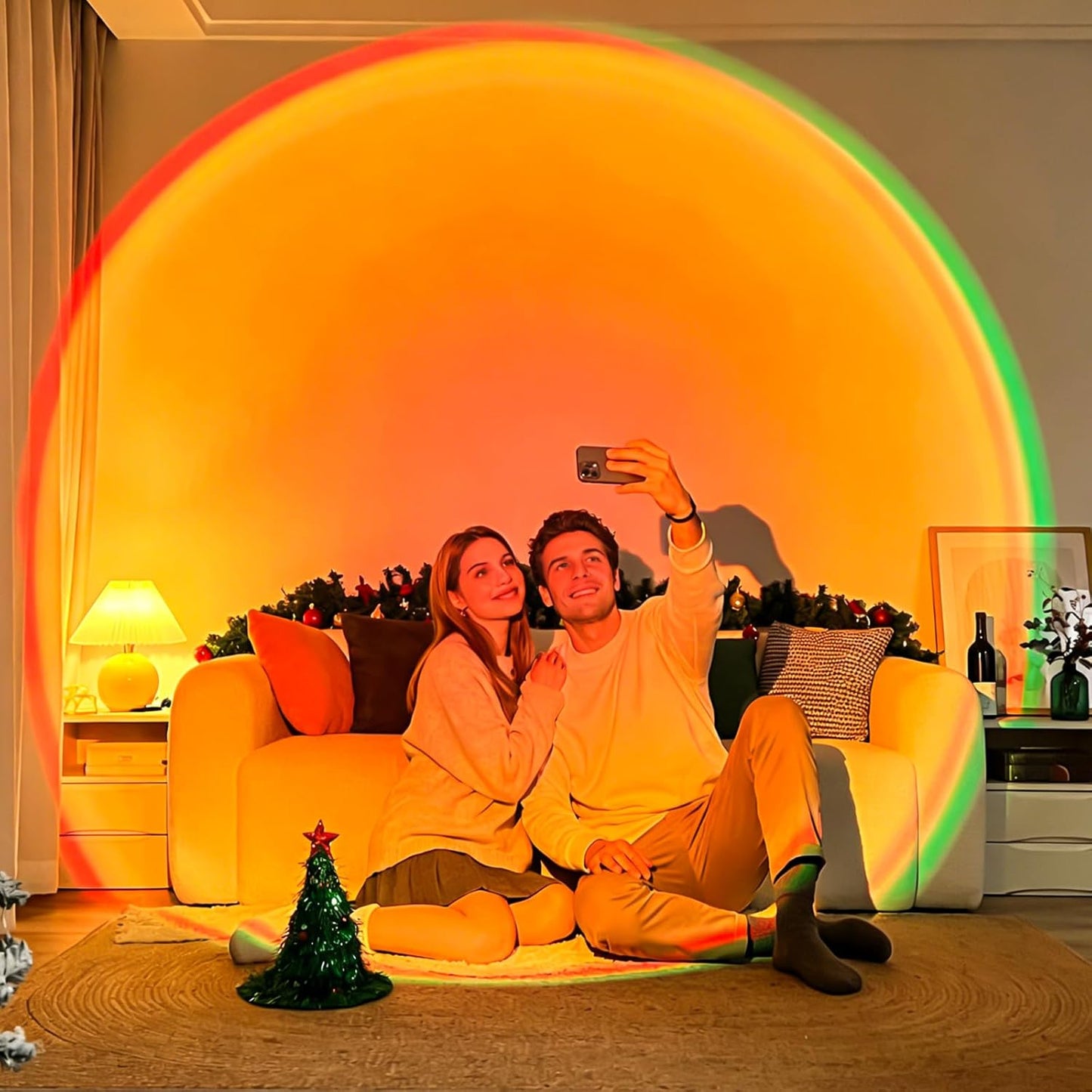 Balkwan 16 Color Projection Lamp Romantic Sunset Rainbow Night Lights for DEMO