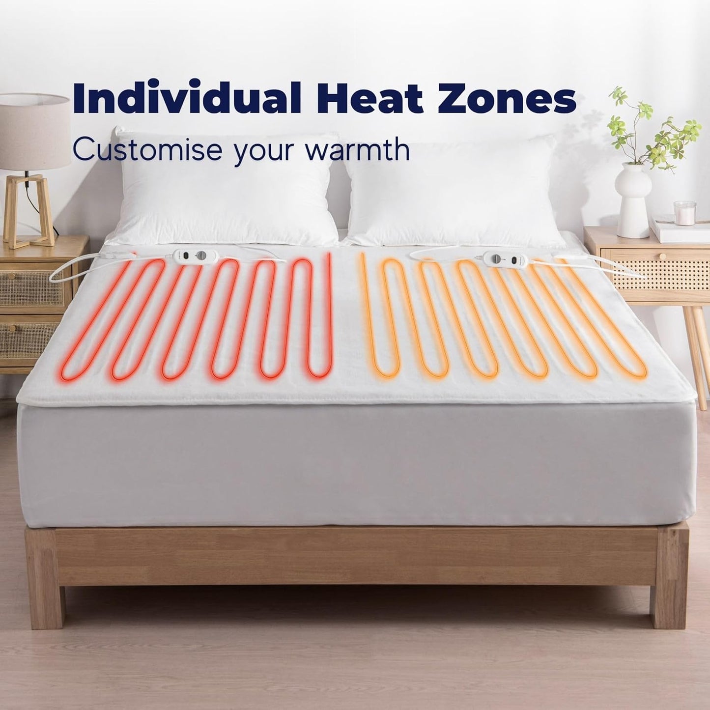 Dreamaker Dual Control Washable Electric Blanket 3 Heat Settings Queen Size DEMO