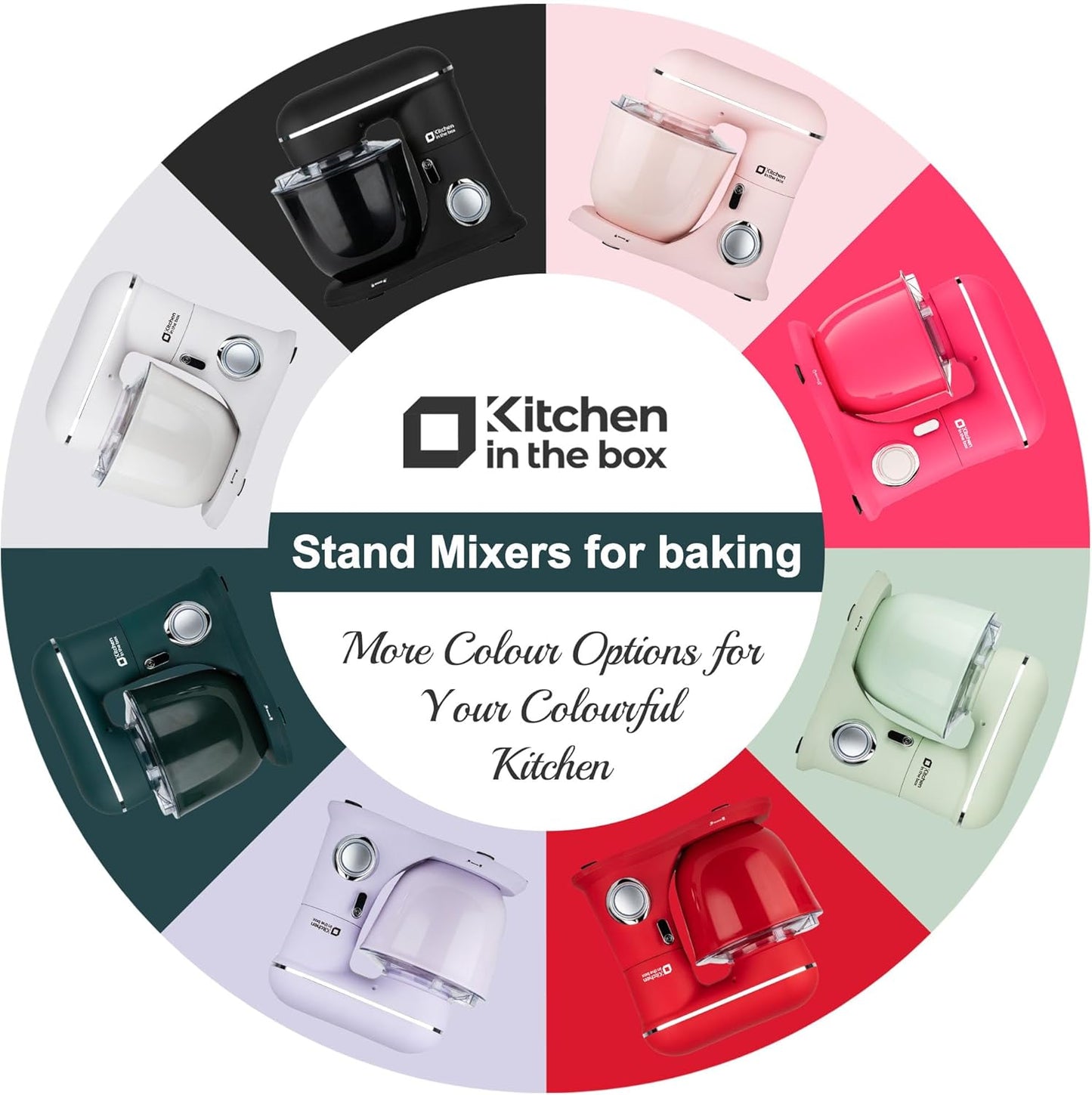 Kitchen in the box 4.5L 5-10+ Speed Stand Mixer Turquoise Green DEMO