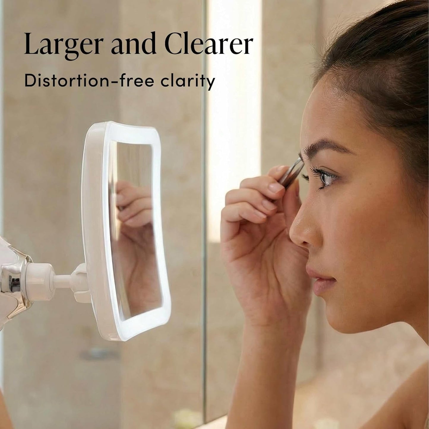 Fancii Lighted Magnifying Makeup Mirror with Natural Daylight LED 6.5" Wide DEMO