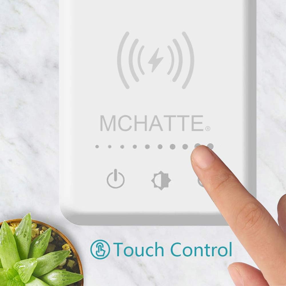 MCHATTE Dimmable LED Desk Lamp with Wireless Charging Pad & Eye-Care Design DEMO