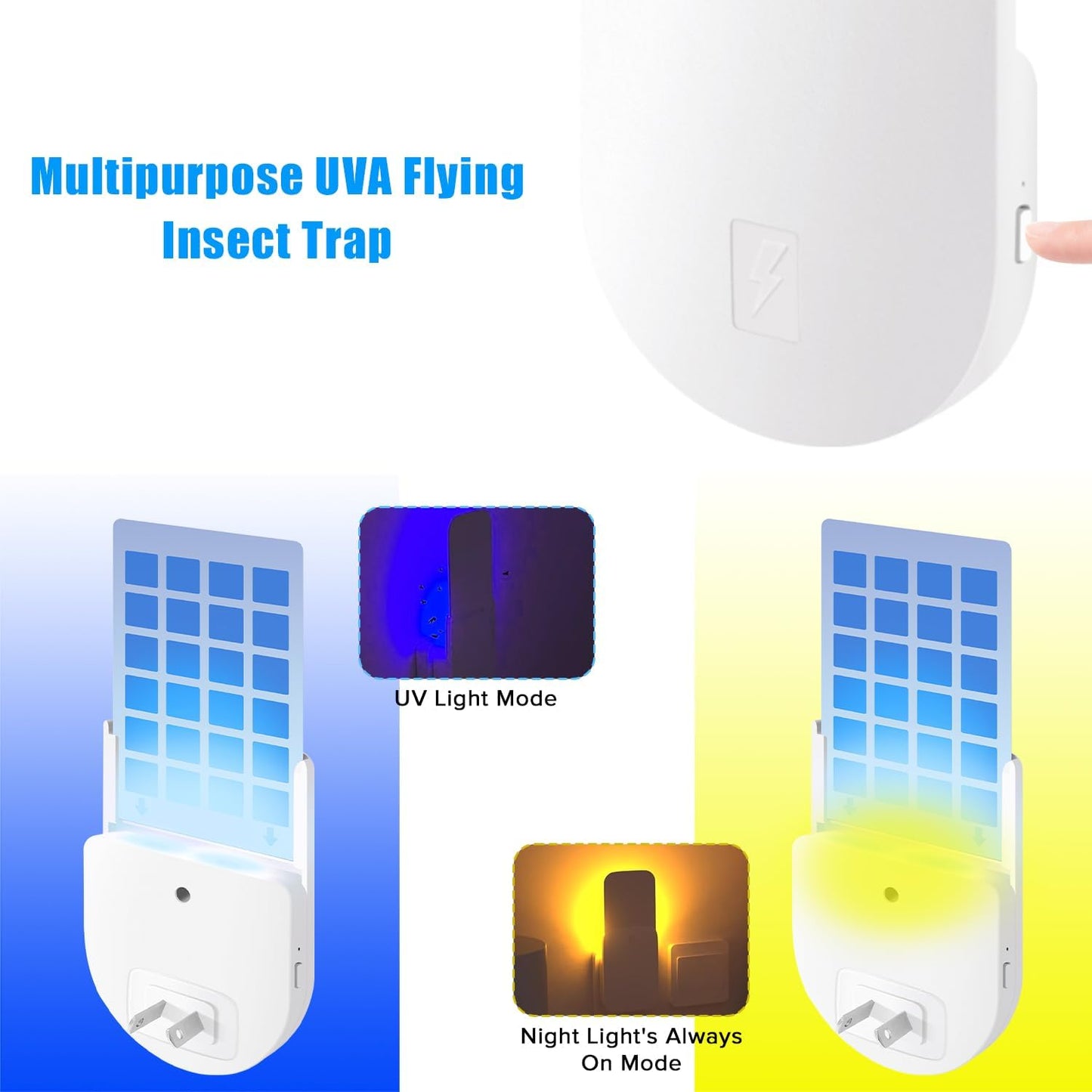 Yakiter Indoor Plug-in Mosquito Killer Flying Insect Trap for Flies Fruit DEMO