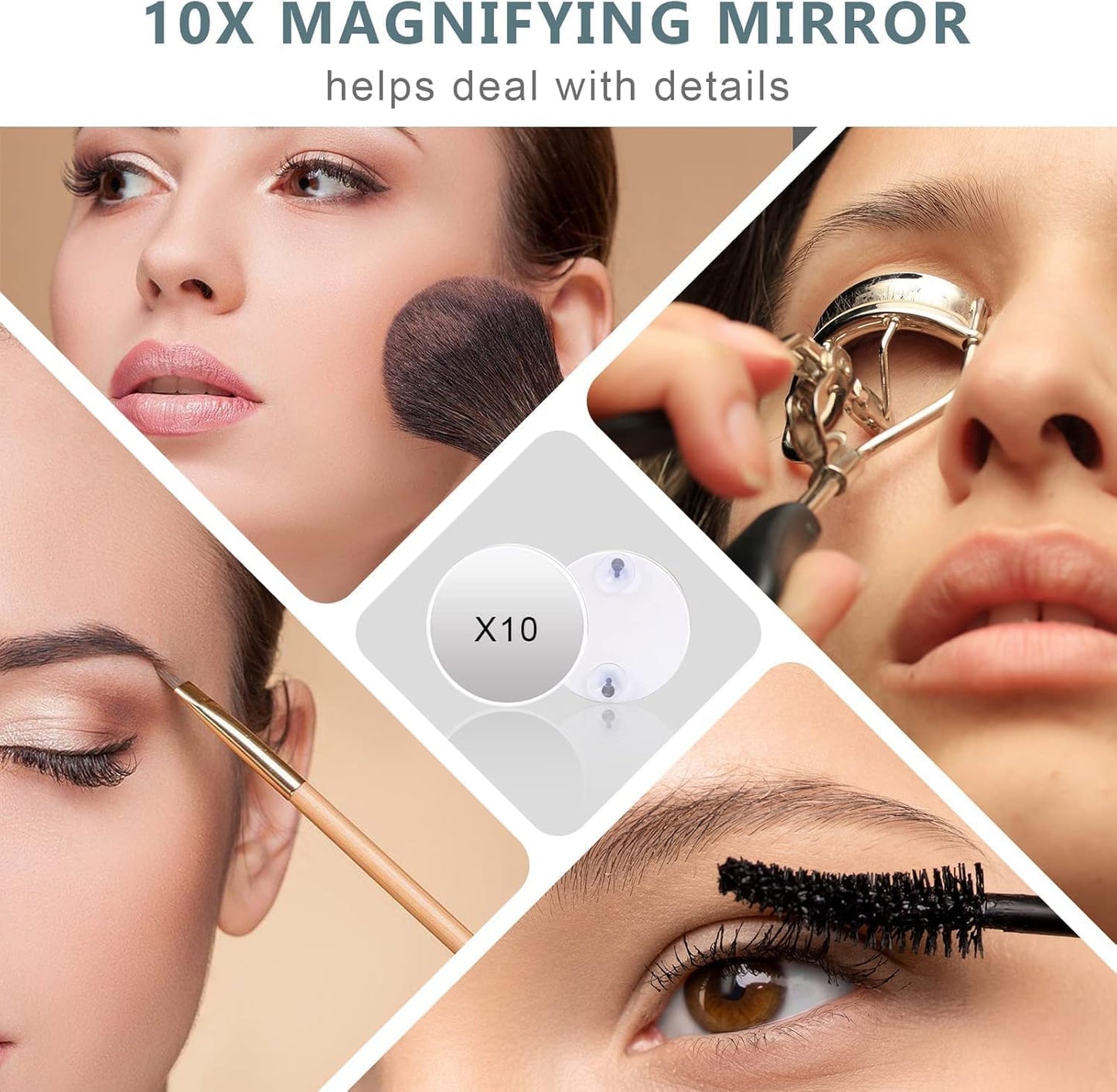 EDIMENS Hollywood LED Vanity Mirror with Smart Touch Control Dimmable White DEMO