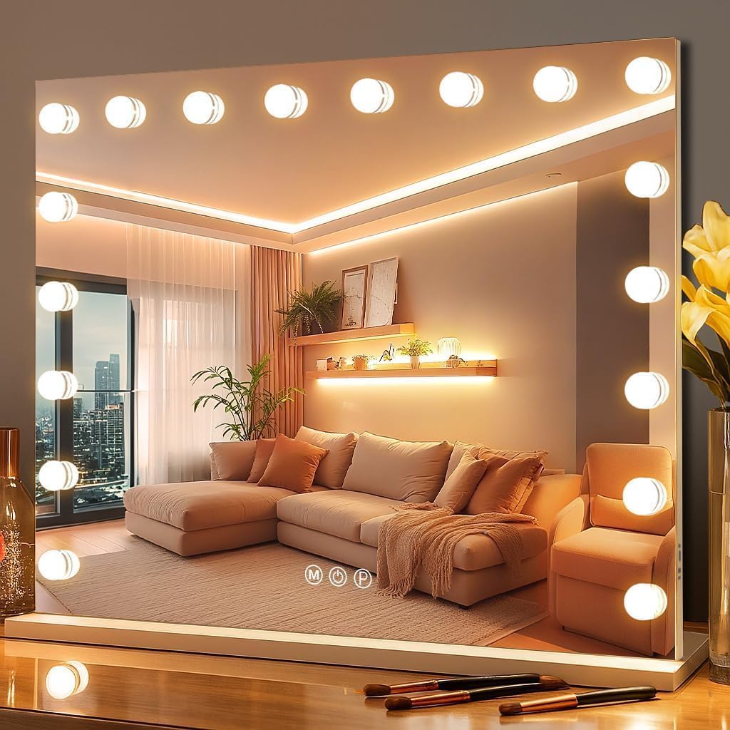 EDIMENS Hollywood LED Vanity Mirror with Smart Touch Control Dimmable White DEMO