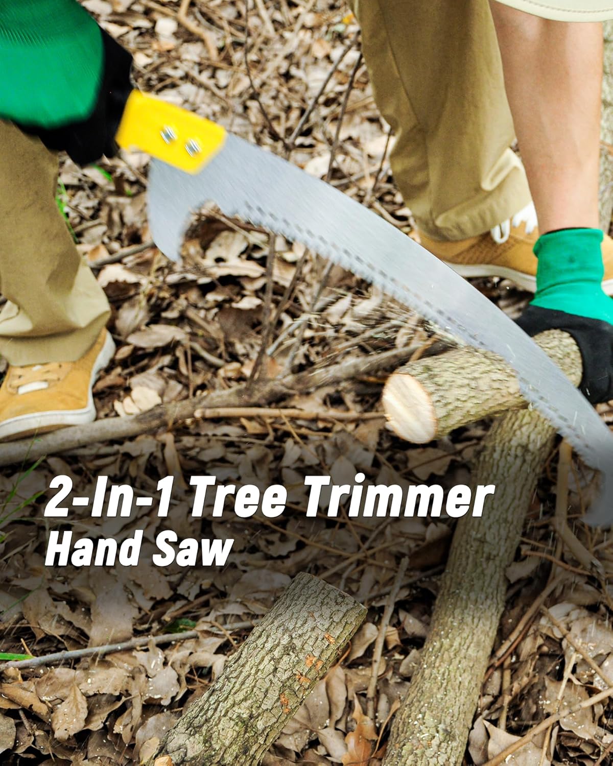 BlumeTrec Adjustable Pole Saw for Tree Trimming Lightweight Manual Pruning DEMO