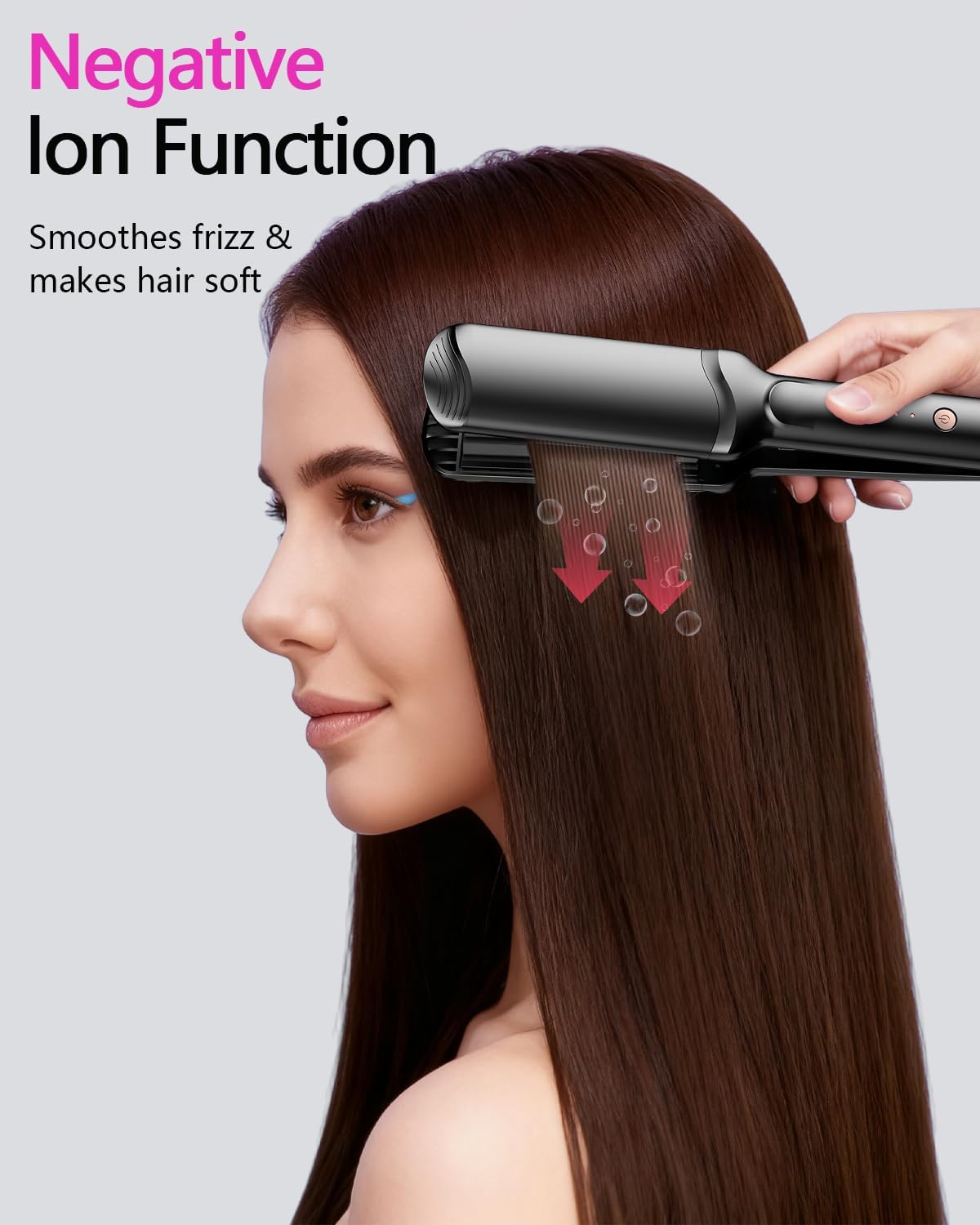 YGOVVK Professional Hair Crimper Waver Ceramic Black Styling Iron 5 cm x 3 DEMO