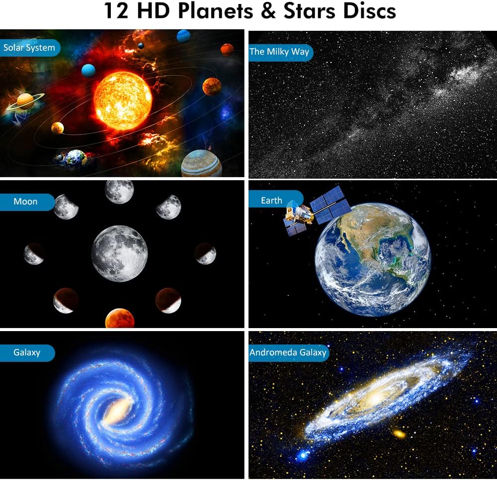 Yokgrass Galaxy Projector Night Light Planetarium Star Lamp for Bedroom DEMO