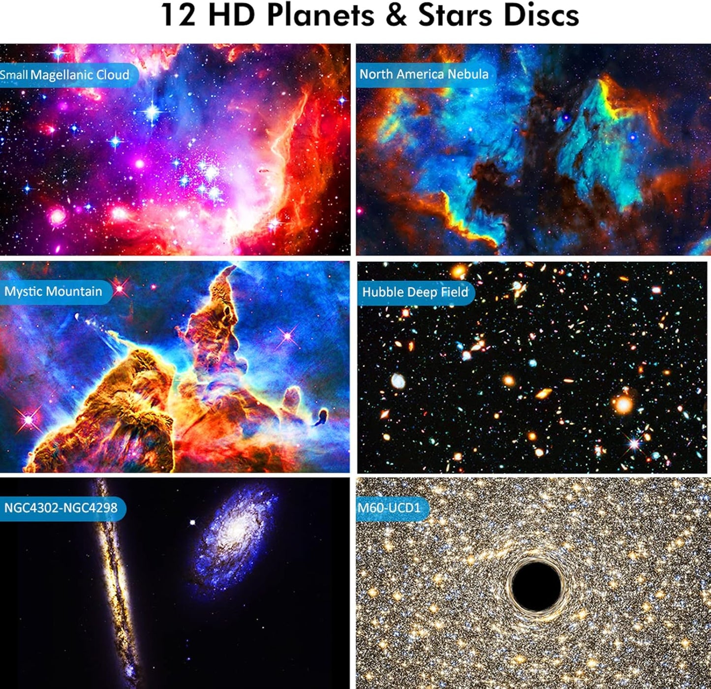 Yokgrass Galaxy Projector Night Light Planetarium Star Lamp for Bedroom DEMO