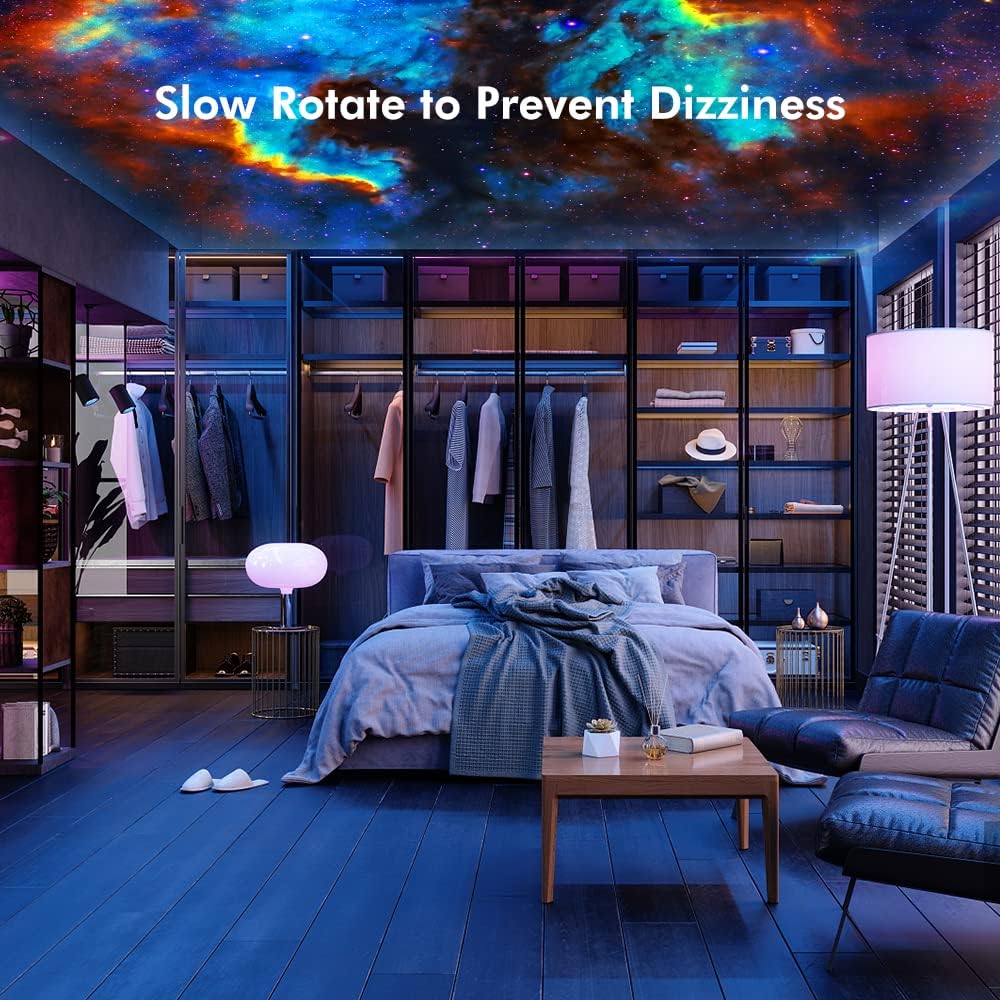 Yokgrass Galaxy Projector Night Light Planetarium Star Lamp for Bedroom DEMO