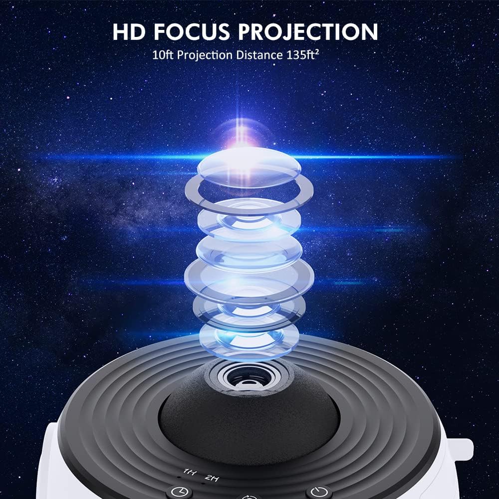 Yokgrass Galaxy Projector Night Light Planetarium Star Lamp for Bedroom DEMO