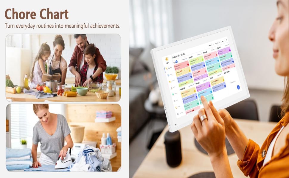 MINYII 10.1inch Smart Digital Wall Calendar with Full HD Chore Chart Display NEW