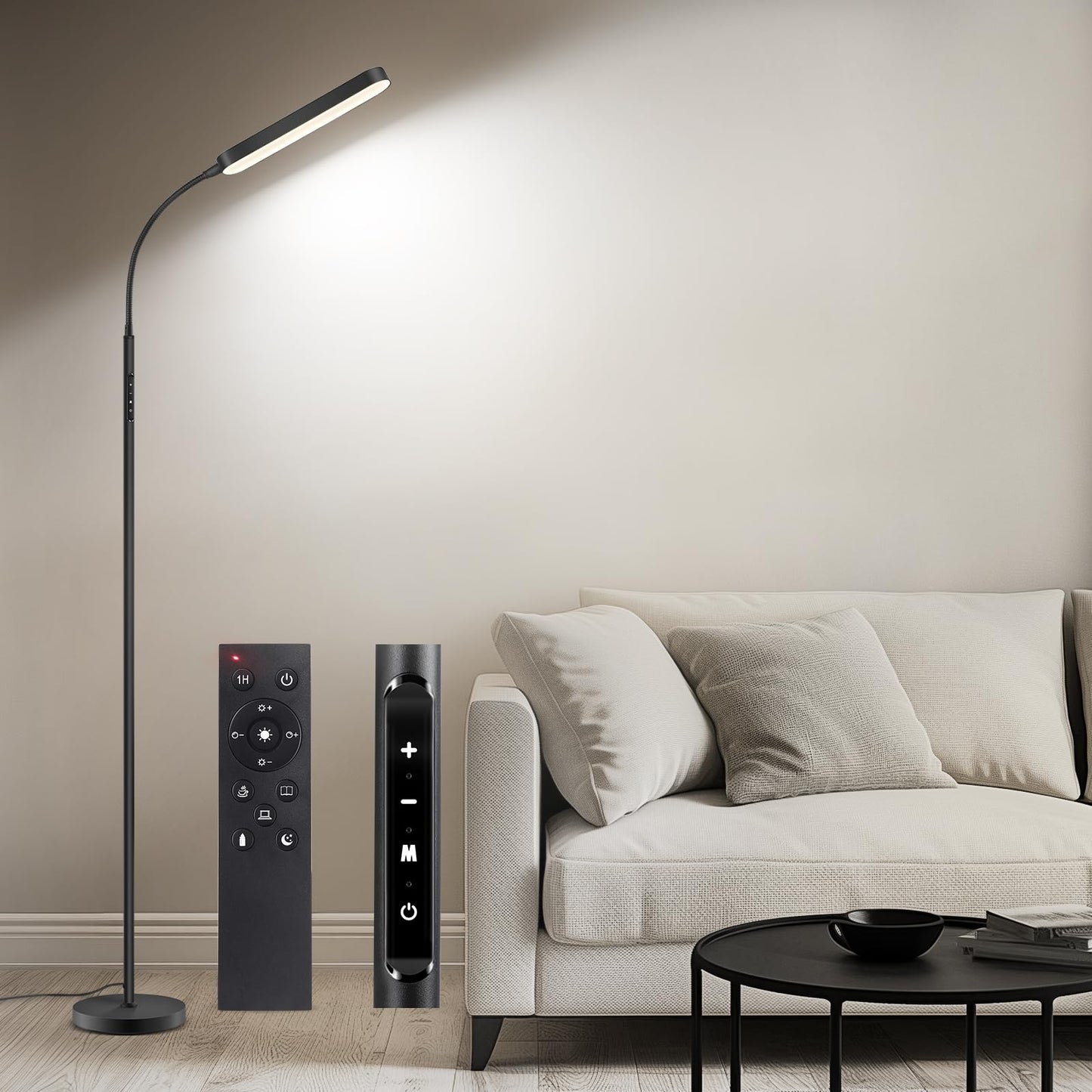 OUTON Dimmable 360° Rotatable LED Floor Lamp 15W 1500LM Reading Lighting NEW