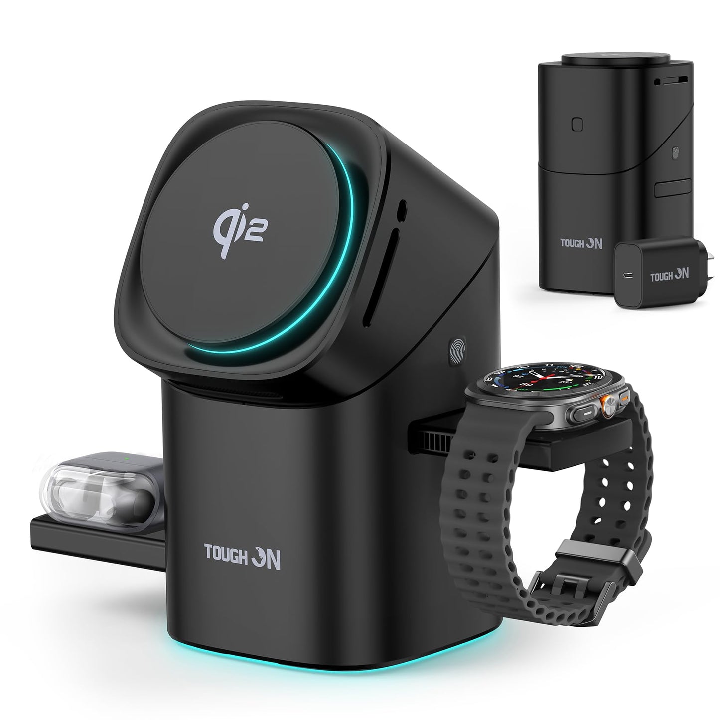 TOUGH ON 15W Magnetic Wireless Qi2 Certified Induction Charger for DEMO
