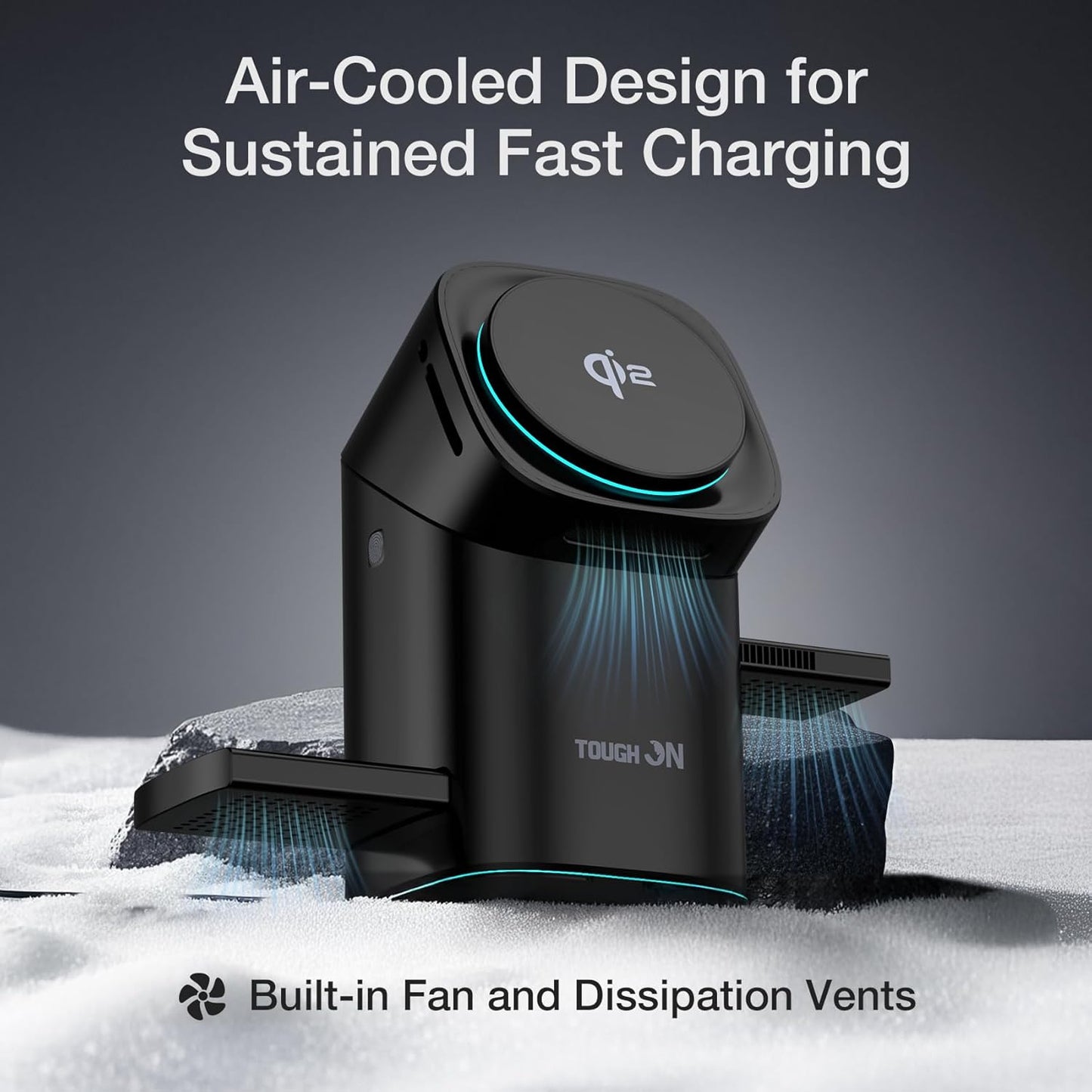 TOUGH ON 15W Magnetic Wireless Qi2 Certified Induction Charger for DEMO