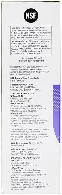 LG Replacement Fridge Water Filter for LT1000P ADQ74793501 MDJ64844601 NEW