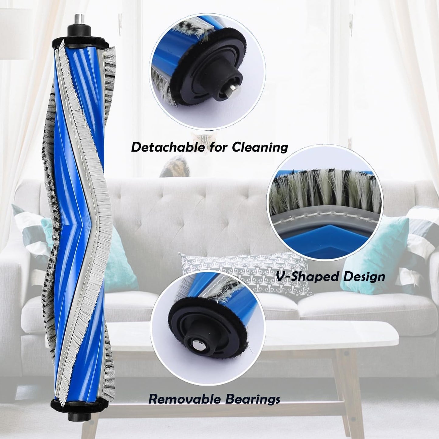 Fictezlove Replacement Accessory Kit for Ecovacs Deebot X5 Omni-20P Robot DEMO
