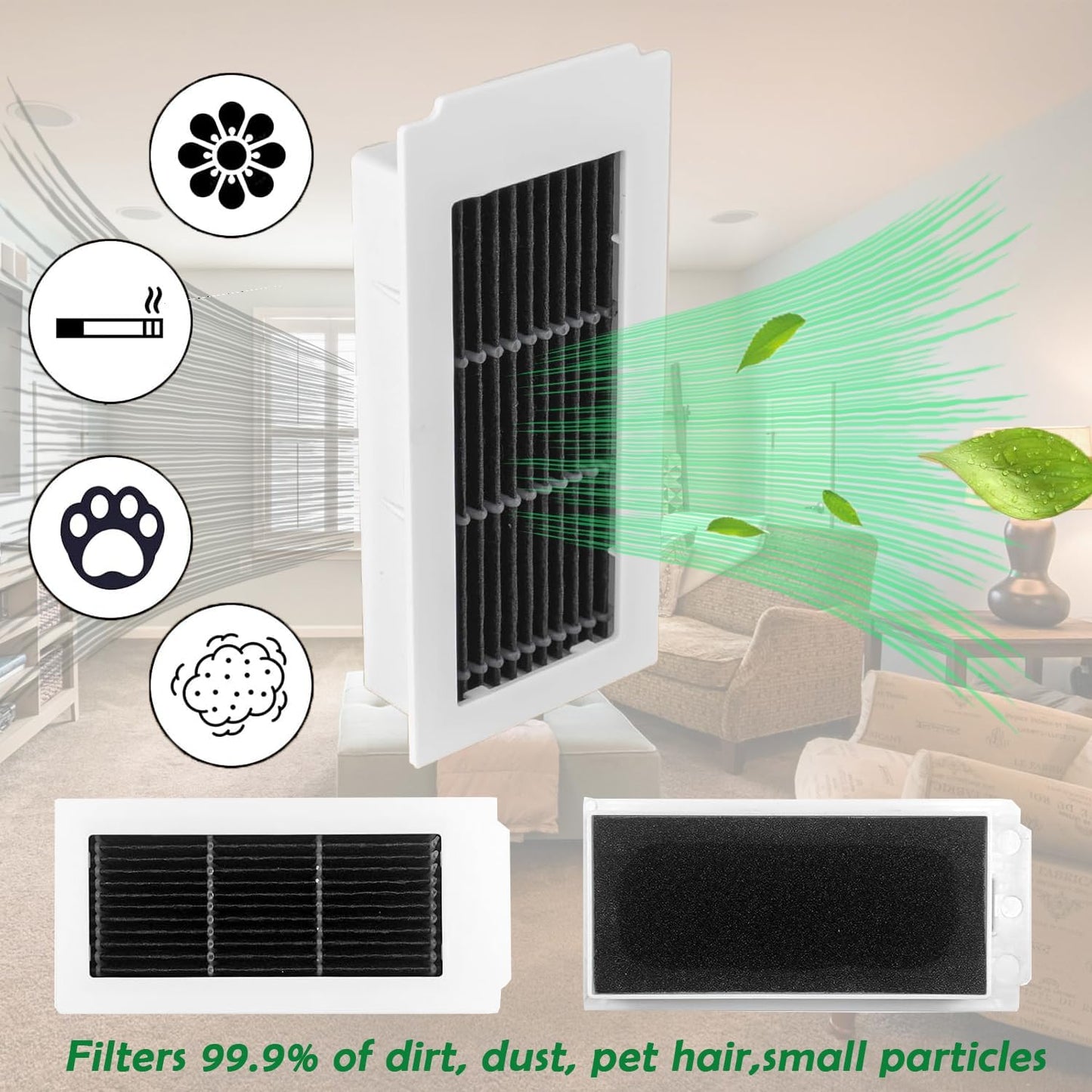 Fictezlove Replacement Accessory Kit for Ecovacs Deebot X5 Omni-20P Robot DEMO