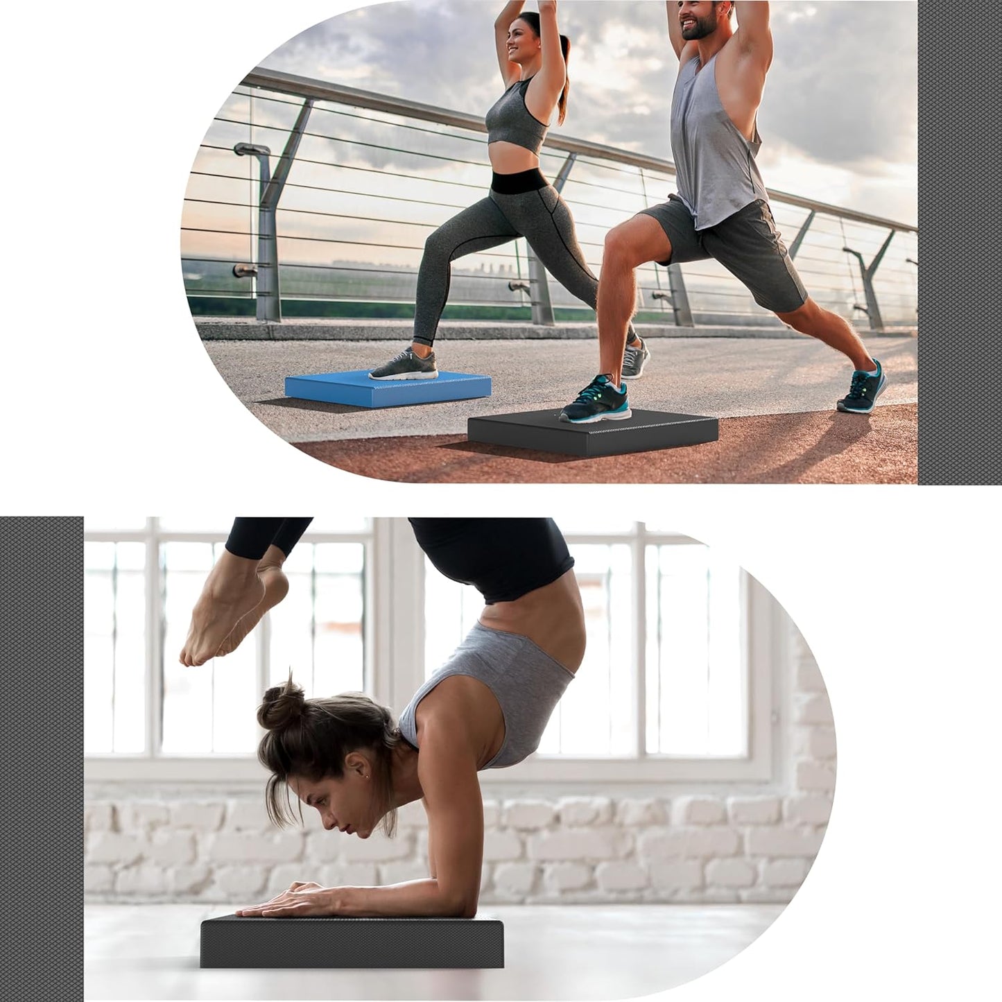 PROIRON Balance Pad Non-Slip Cushioned Mat Resilient PU Ankle Trainer 5.5cm NEW