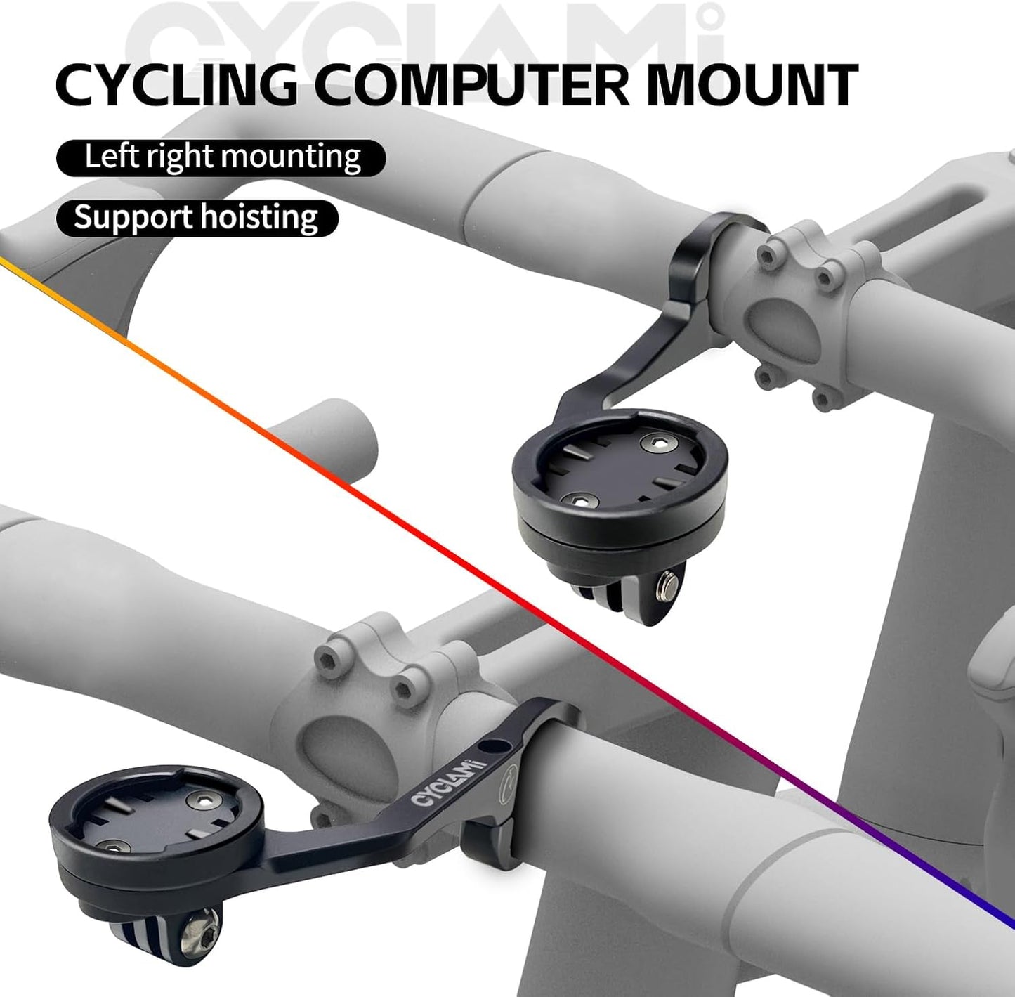 CYCLAMI Aluminum Bike Computer Mount Compatible with Garmin Edge XOSS DEMO