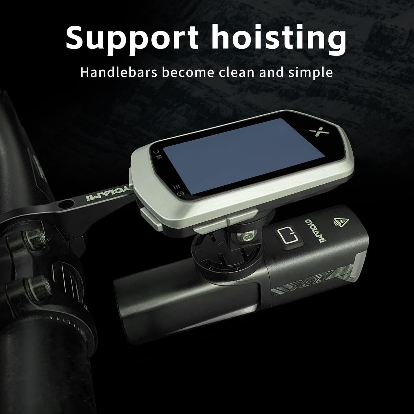 CYCLAMI Aluminum Bike Computer Mount Compatible with Garmin Edge XOSS DEMO