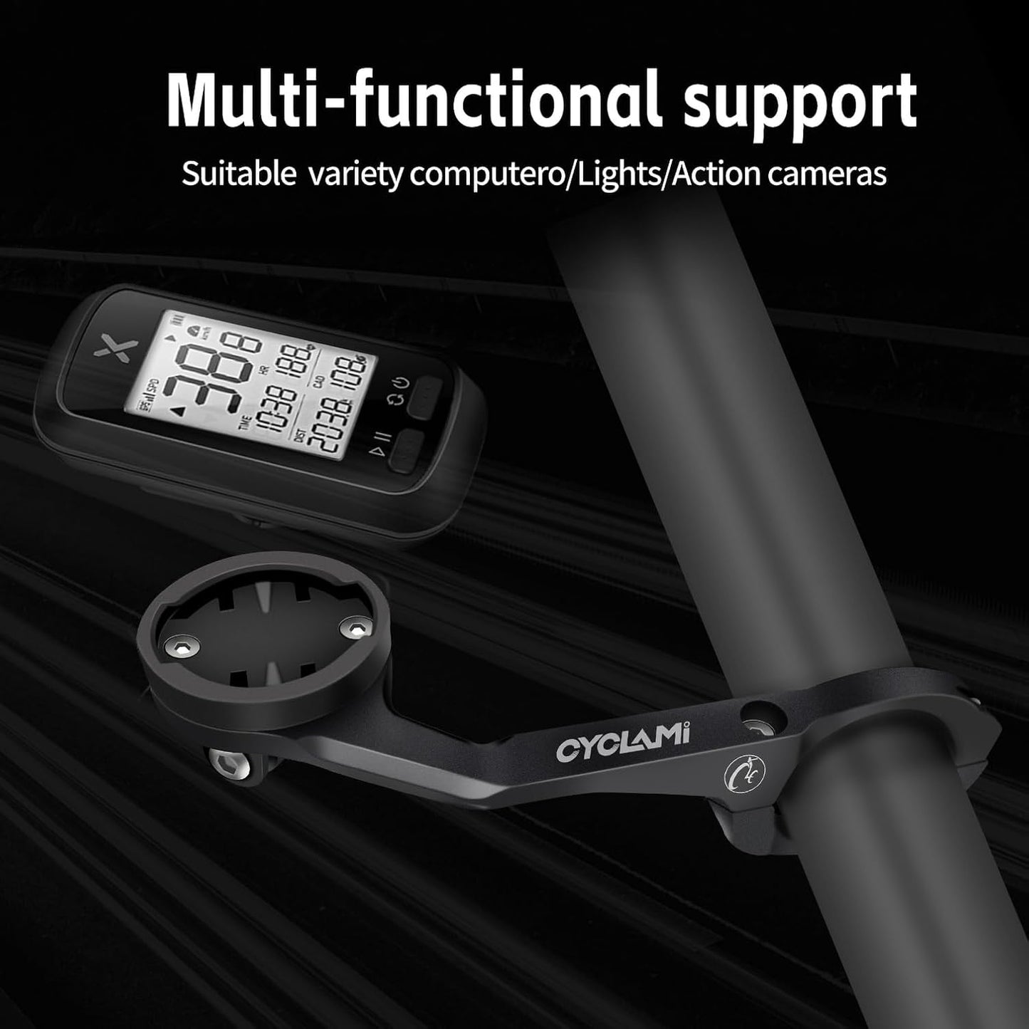CYCLAMI Aluminum Bike Computer Mount Compatible with Garmin Edge XOSS DEMO