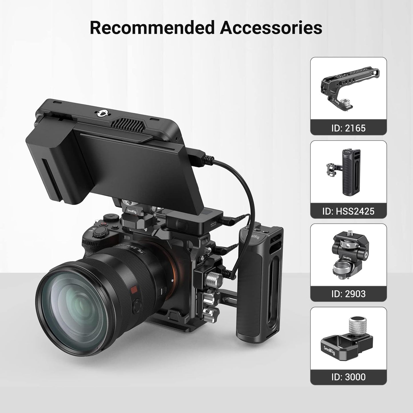 SMALLRIG Half Cage for Sony Alpha 7R V, 7 IV, 7S III DSLR Camera Accessories NEW