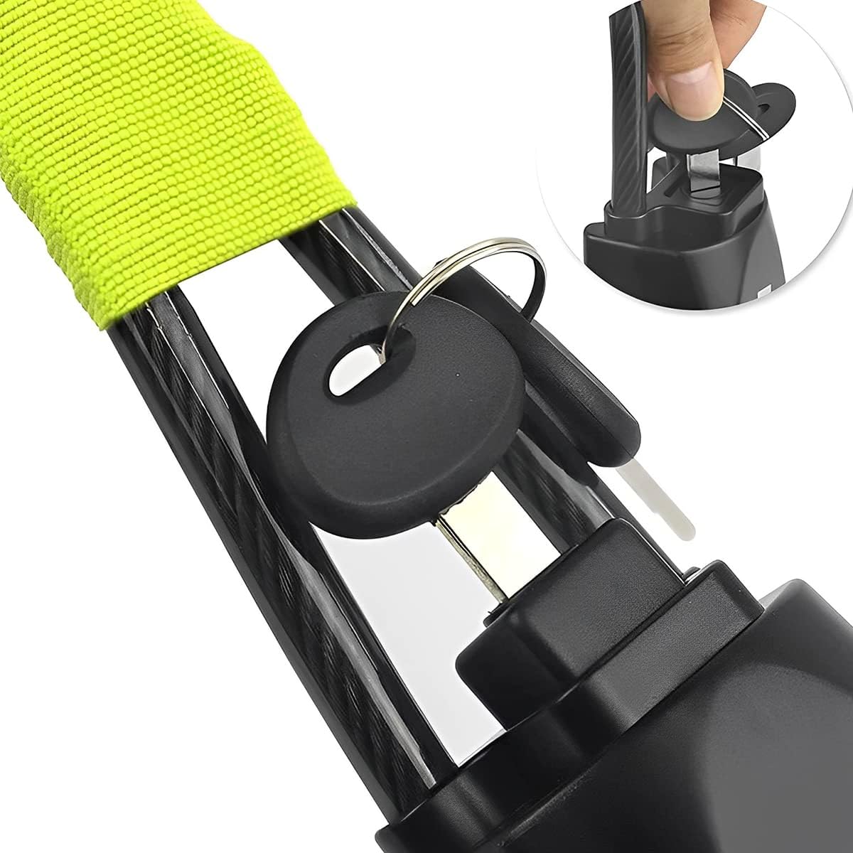 LHGJFKO Anti-Theft Car Steering Wheel Lock Theft Prevention Locking Device DEMO