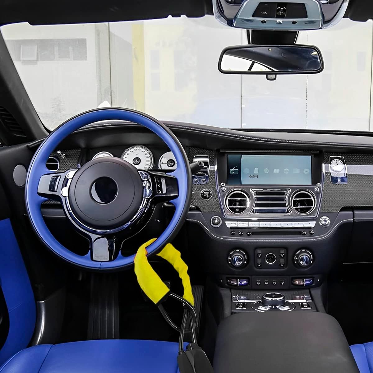 LHGJFKO Anti-Theft Car Steering Wheel Lock Theft Prevention Locking Device DEMO