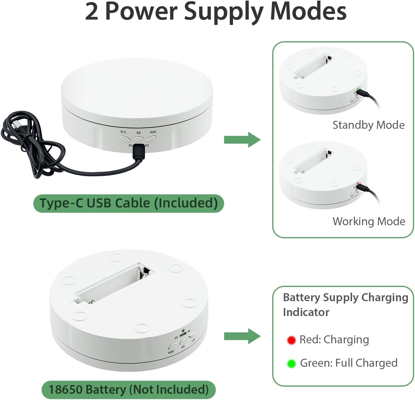 Mcbazel 360° Rotating Display Stand Electric Turntable for Product DEMO