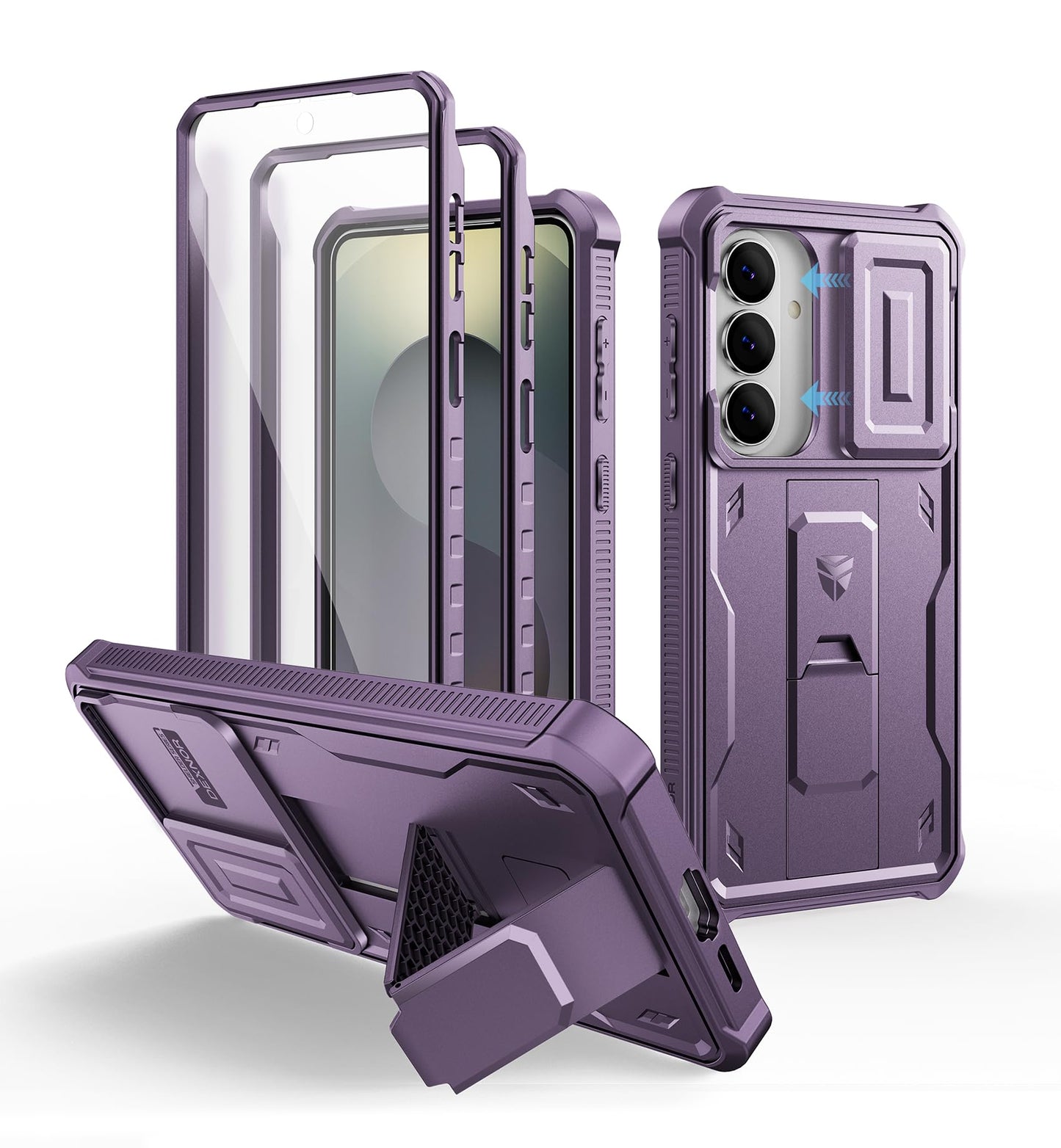 Dexnor Case with Built-in Slide Camera Cover & Screen for Samsung Galaxy DEMO