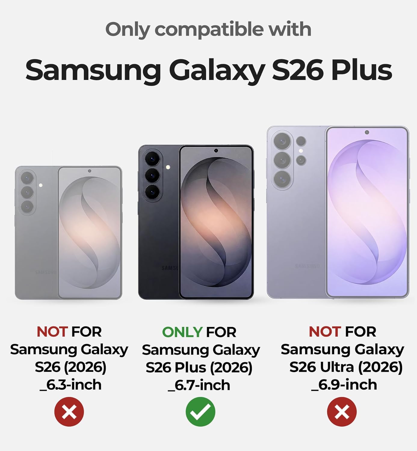 Dexnor Case with Built-in Slide Camera Cover & Screen for Samsung Galaxy DEMO