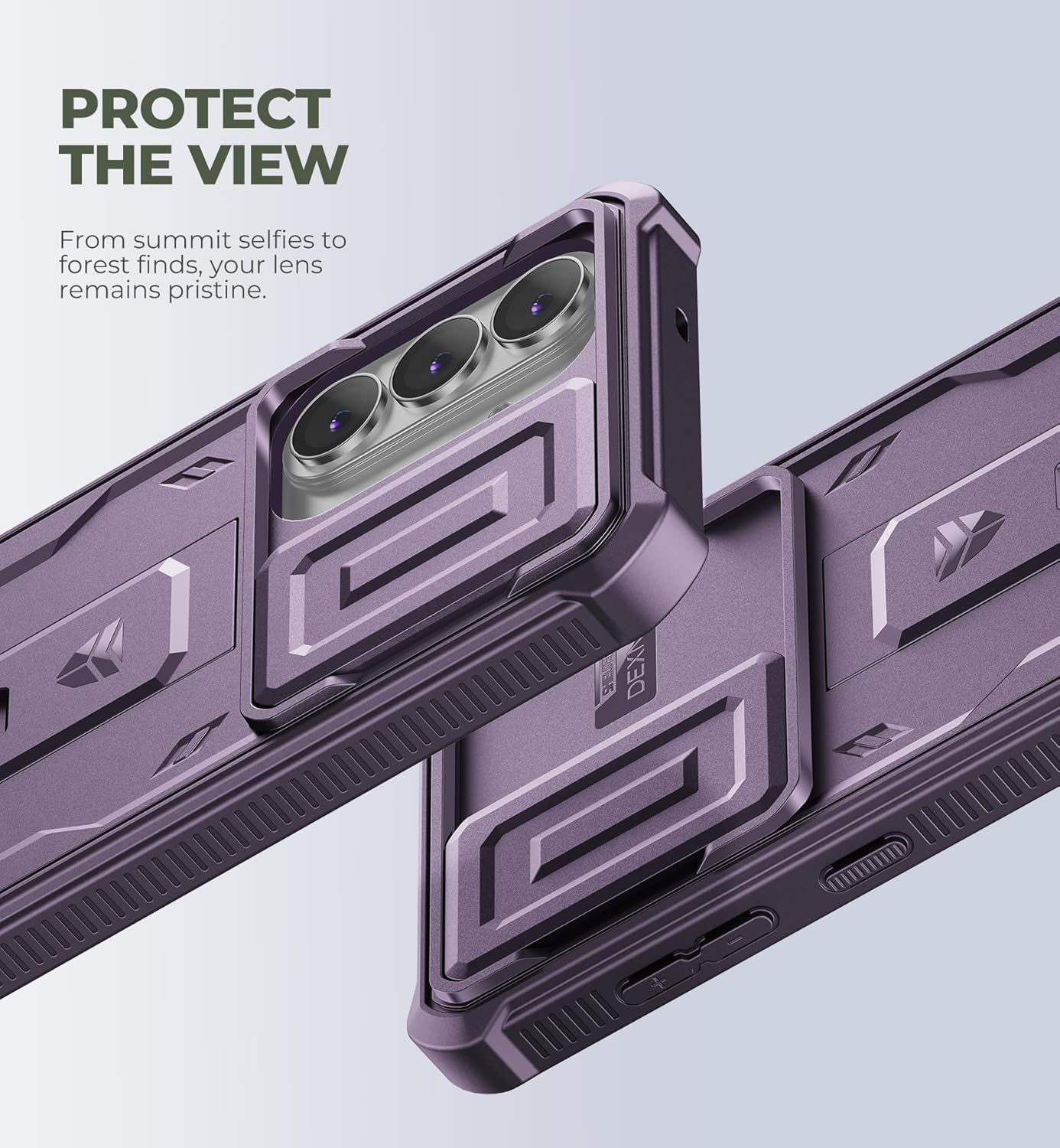 Dexnor Case with Built-in Slide Camera Cover & Screen for Samsung Galaxy DEMO