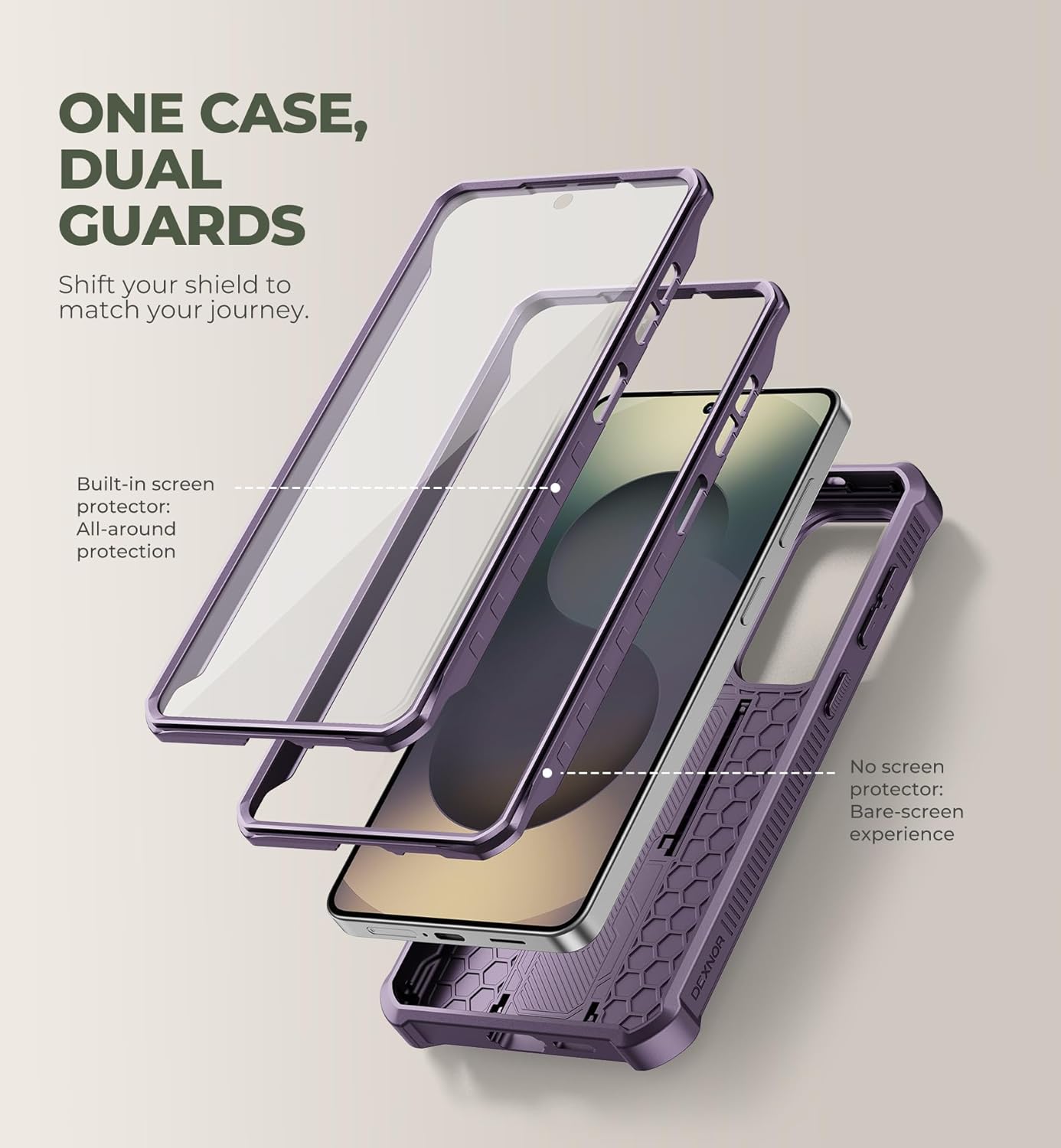 Dexnor Case with Built-in Slide Camera Cover & Screen for Samsung Galaxy DEMO