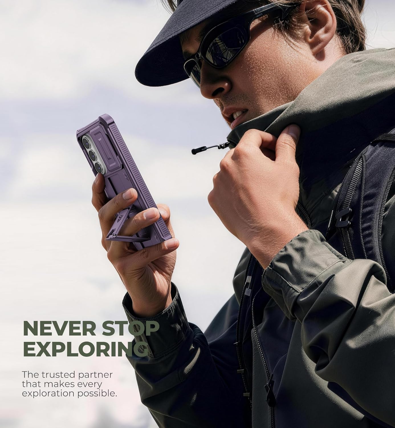 Dexnor Case with Built-in Slide Camera Cover & Screen for Samsung Galaxy DEMO