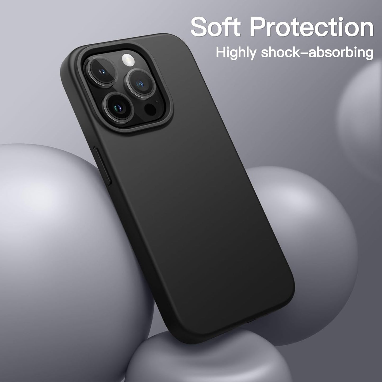JETech Silicone Case for iPhone 15 Pro 6.1-Inch Soft Touch Full-Body NEW