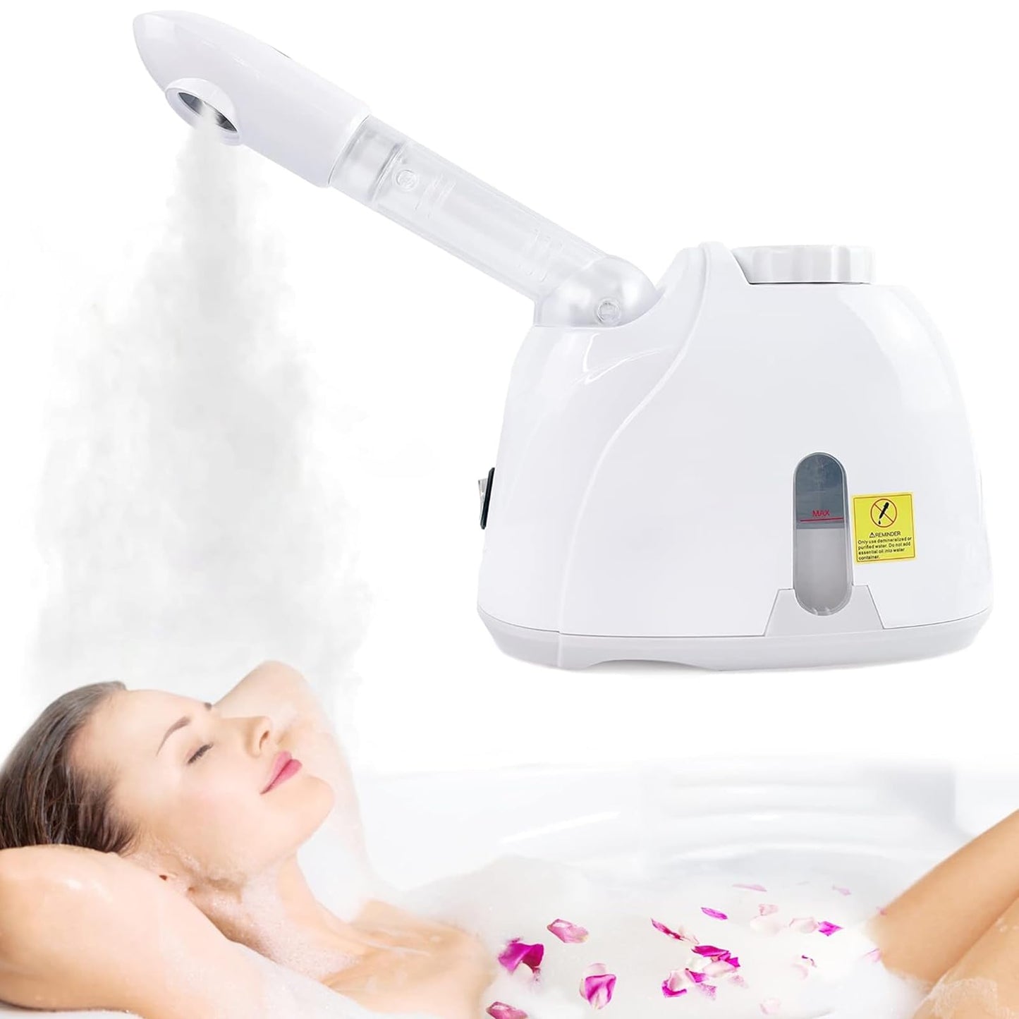 Tcoiyt Facial Steamer 360° Rotating Arm Ozone Humidifier Spa Beauty Skin DEMO