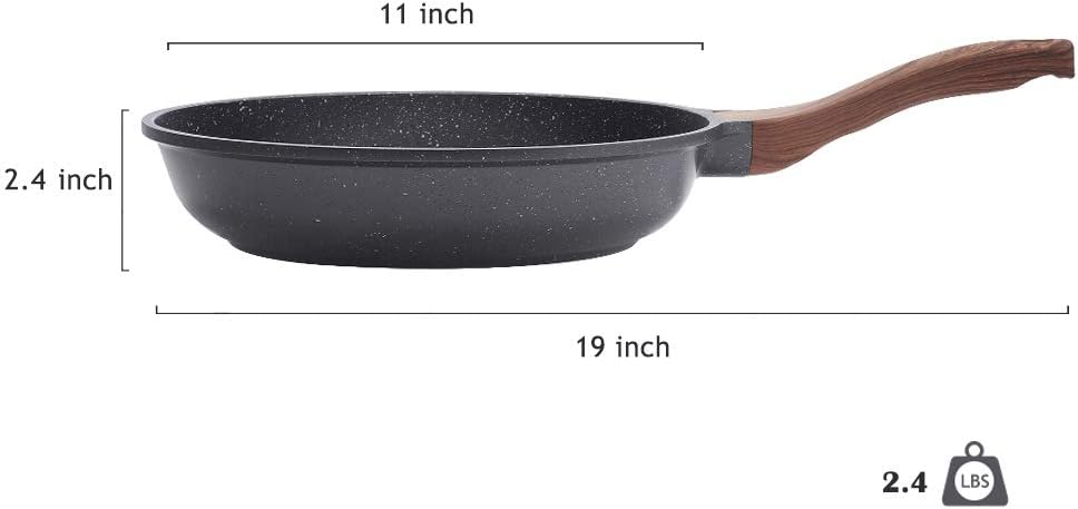 SENSARTE Nonstick Frying Pan Skillet with Swiss Granite Coating for DEMO