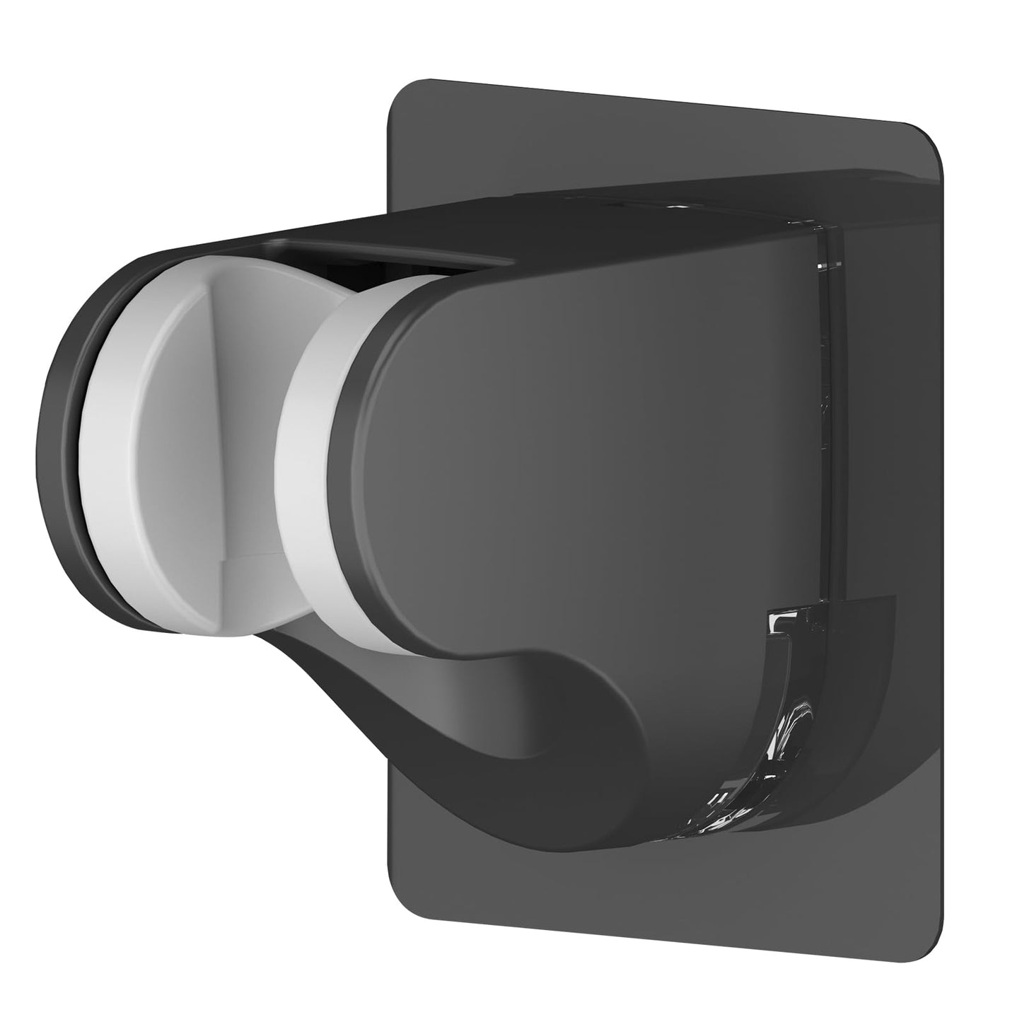 KAIYING Self-Adhesive Adjustable Angle Shower Head Holder in Black - NEW