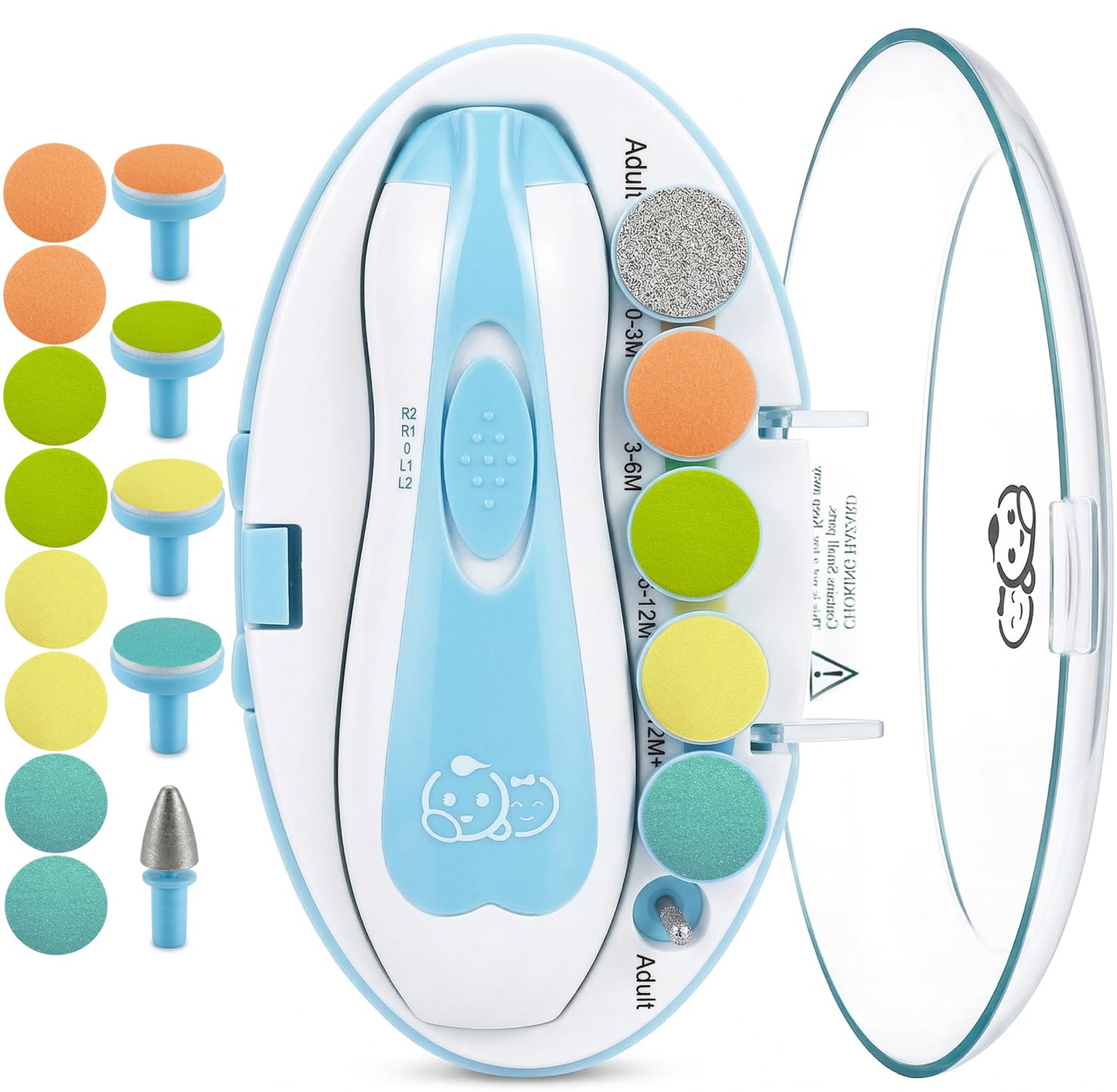Royal Angels 21-in-1 Baby Nail Trimmer with Labeled Case and 13 Extra NEW