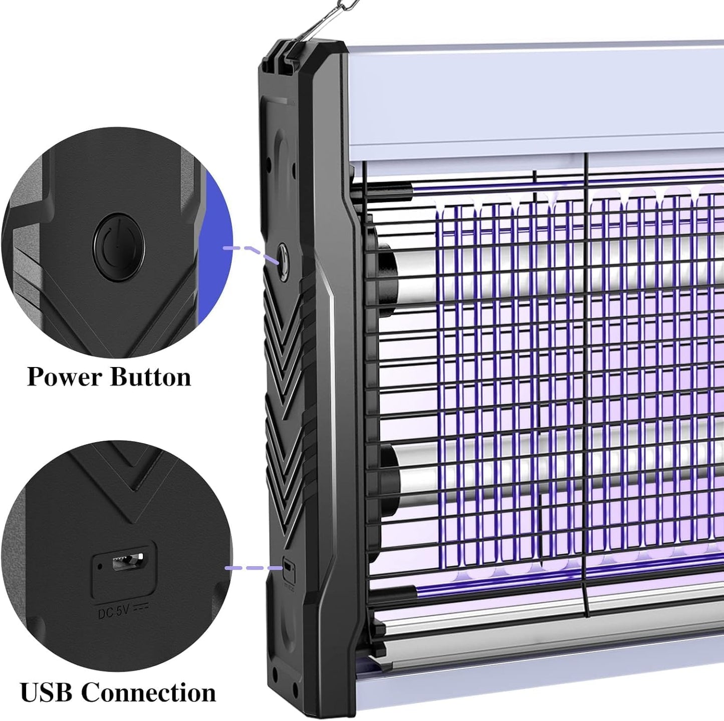 PALONE Electric Fly Zapper 3200V USB Powerful Mosquitoes Killer Indoor DEMO