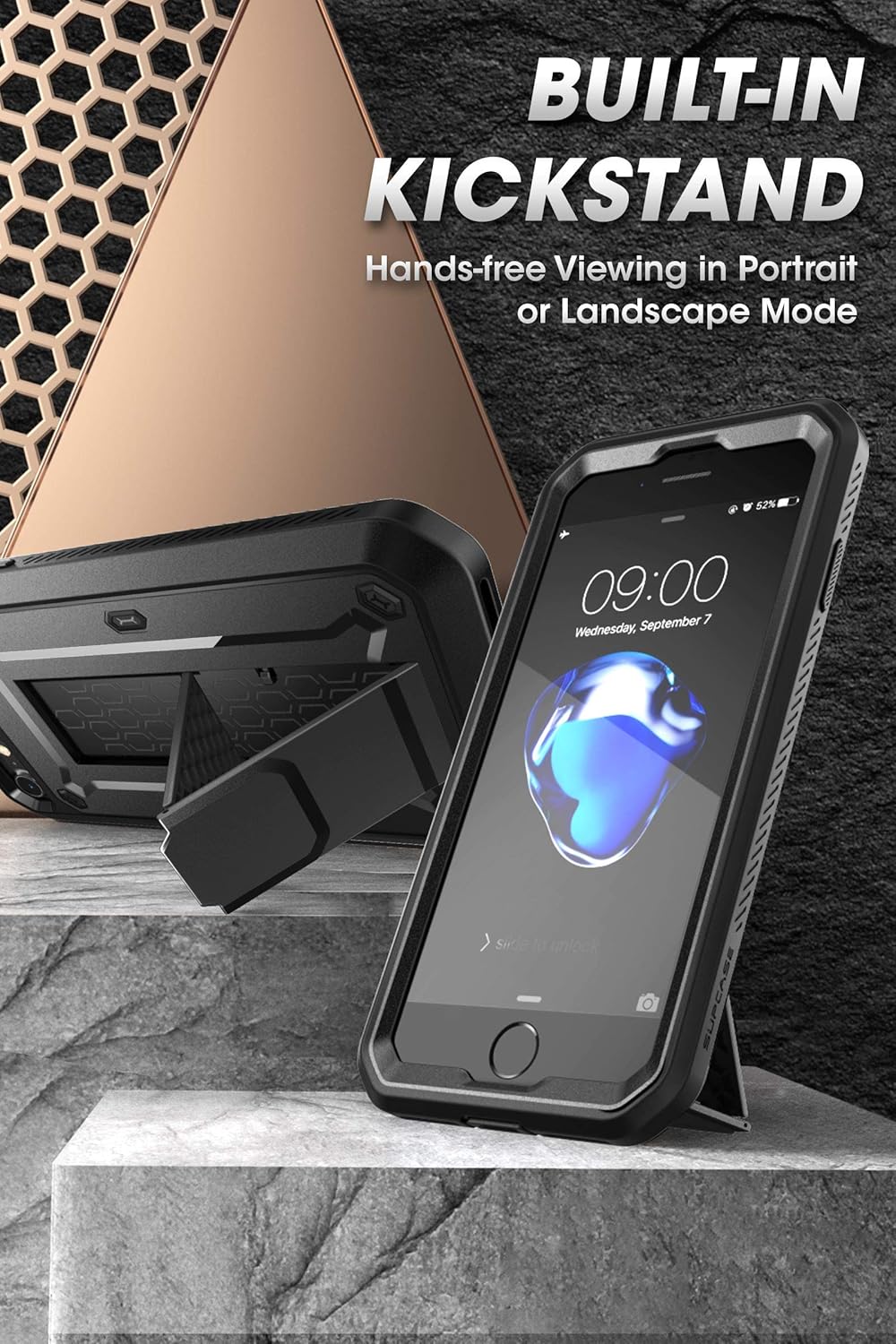 SUPCASE Basic Cases for iPhone SE 3rd/2nd Gen, 7/8 - Black Protective DEMO