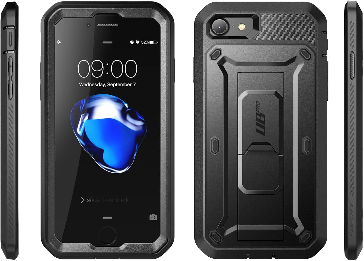 SUPCASE Basic Cases for iPhone SE 3rd/2nd Gen, 7/8 - Black Protective DEMO