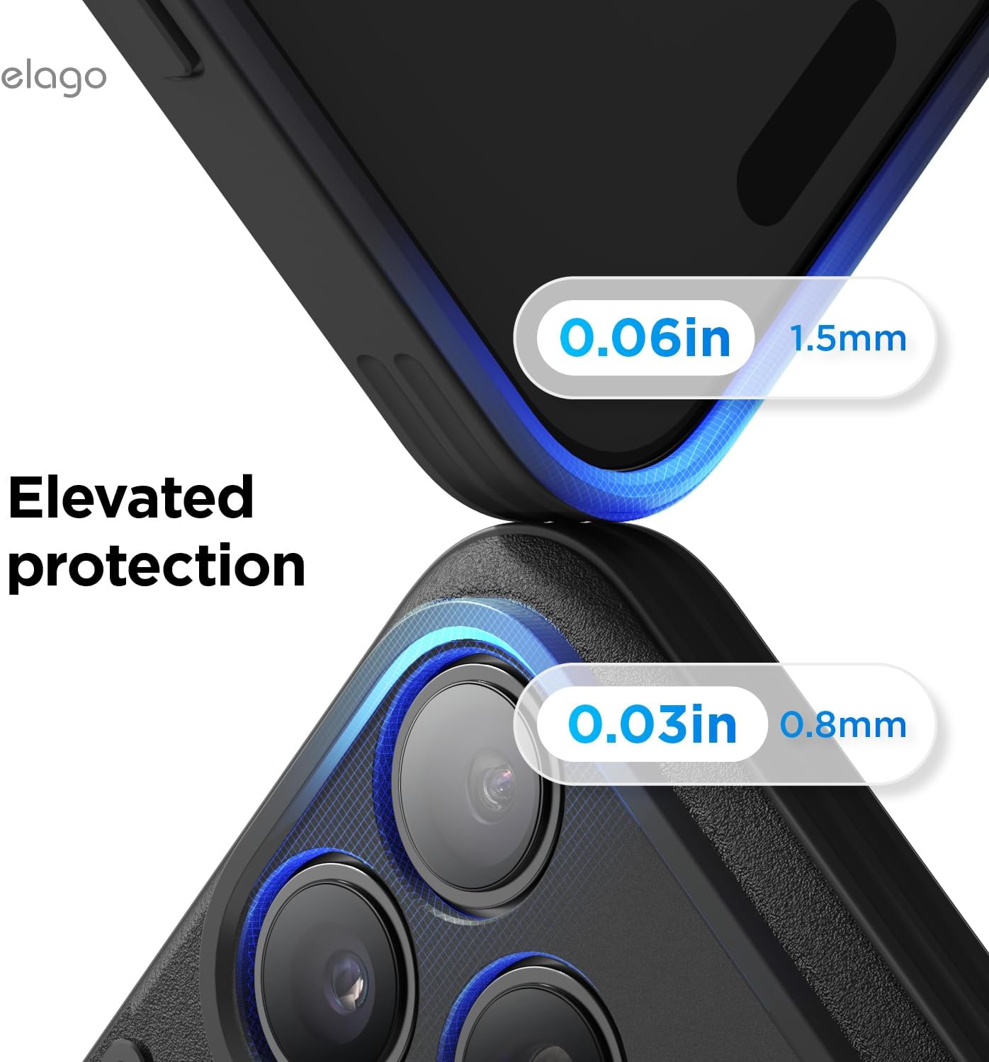 elago Magnetic Ring Stand Armor Case Compatible iPhone 13 Pro Max Cover NEW
