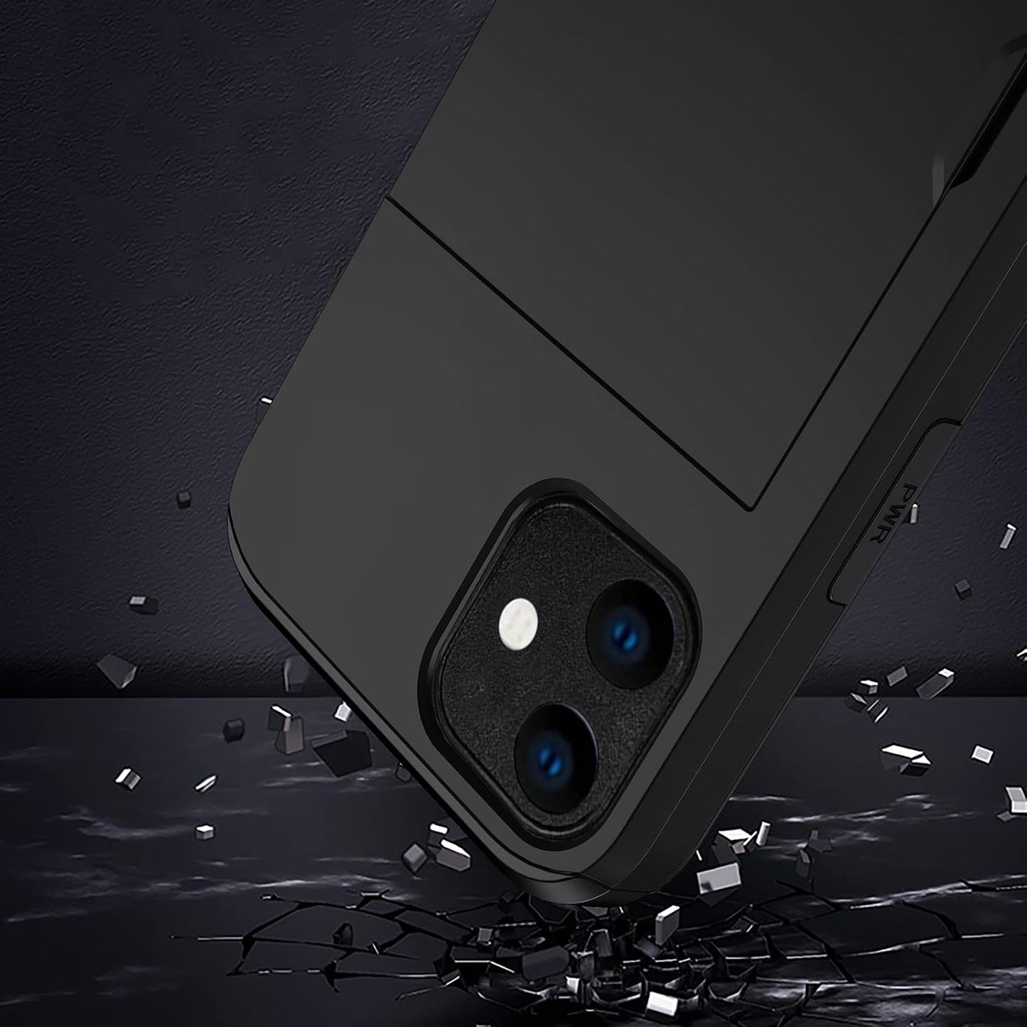 Asuwish Phone Case for iPhone 11 with Tempered Glass Screen Protector Black NEW