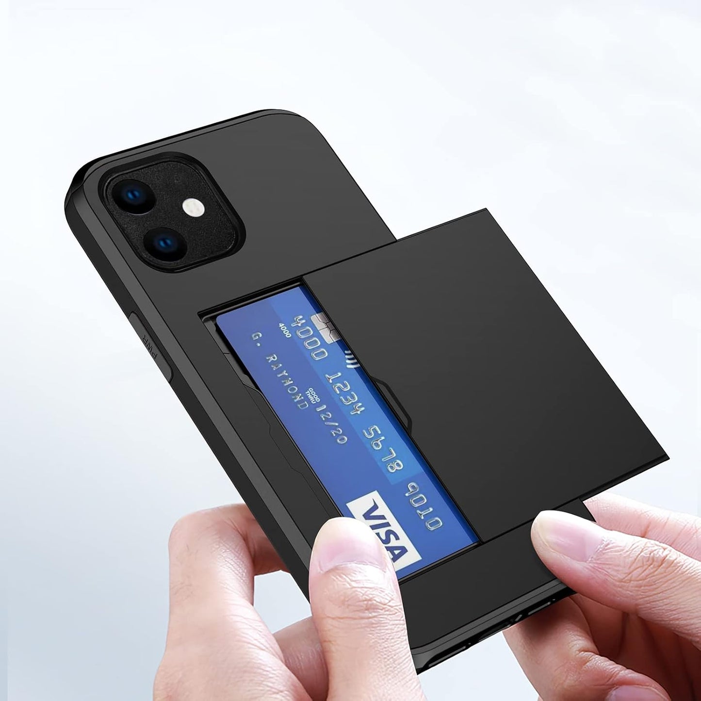 Asuwish Phone Case for iPhone 11 with Tempered Glass Screen Protector Black NEW