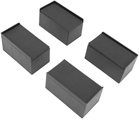 Omabeta L-Shaped Furniture Risers Rubber Stackable Rectangular Design NEW