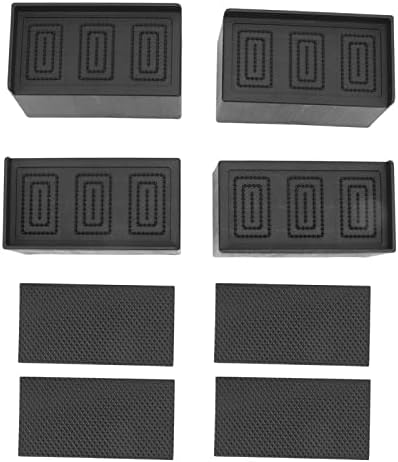 Omabeta L-Shaped Furniture Risers Rubber Stackable Rectangular Design NEW