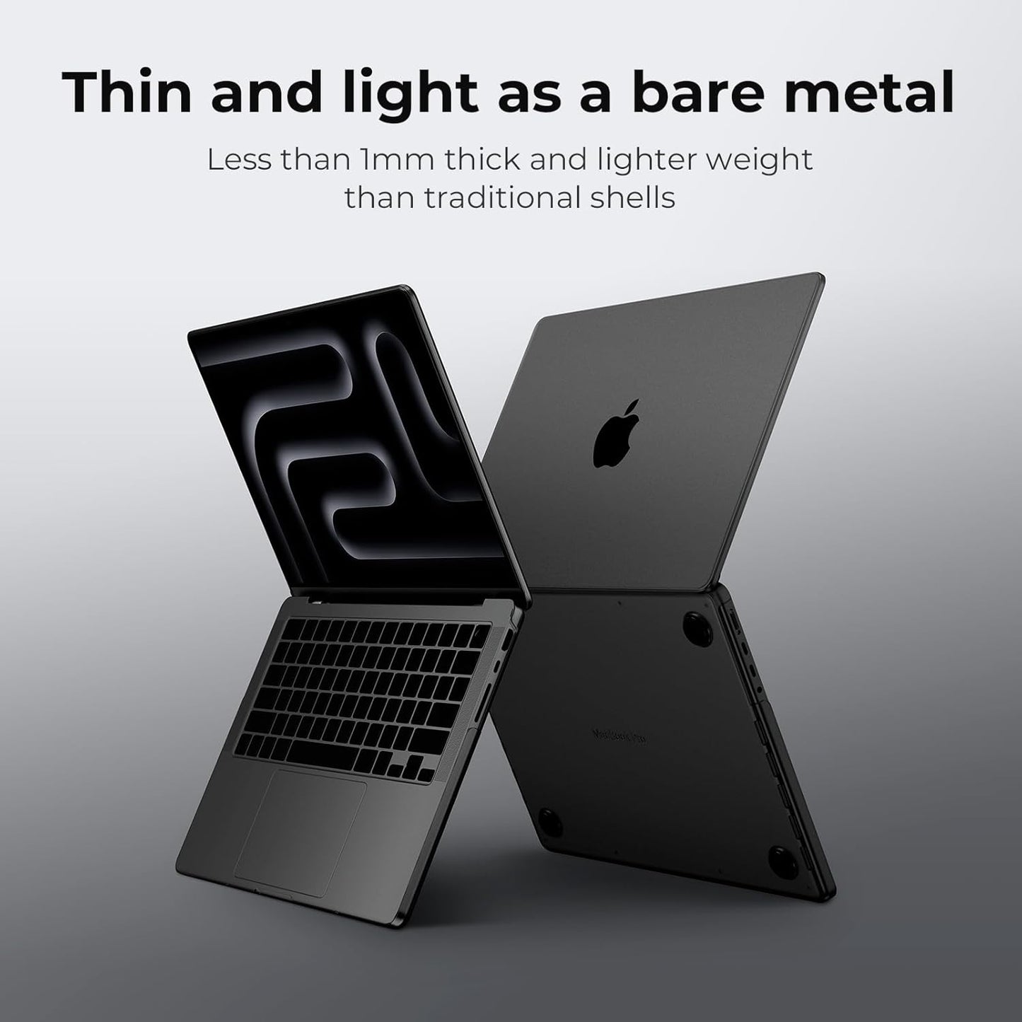 EooCoo Hard Polycarbonate Protective Case for MacBook Pro 14" Space Black NEW