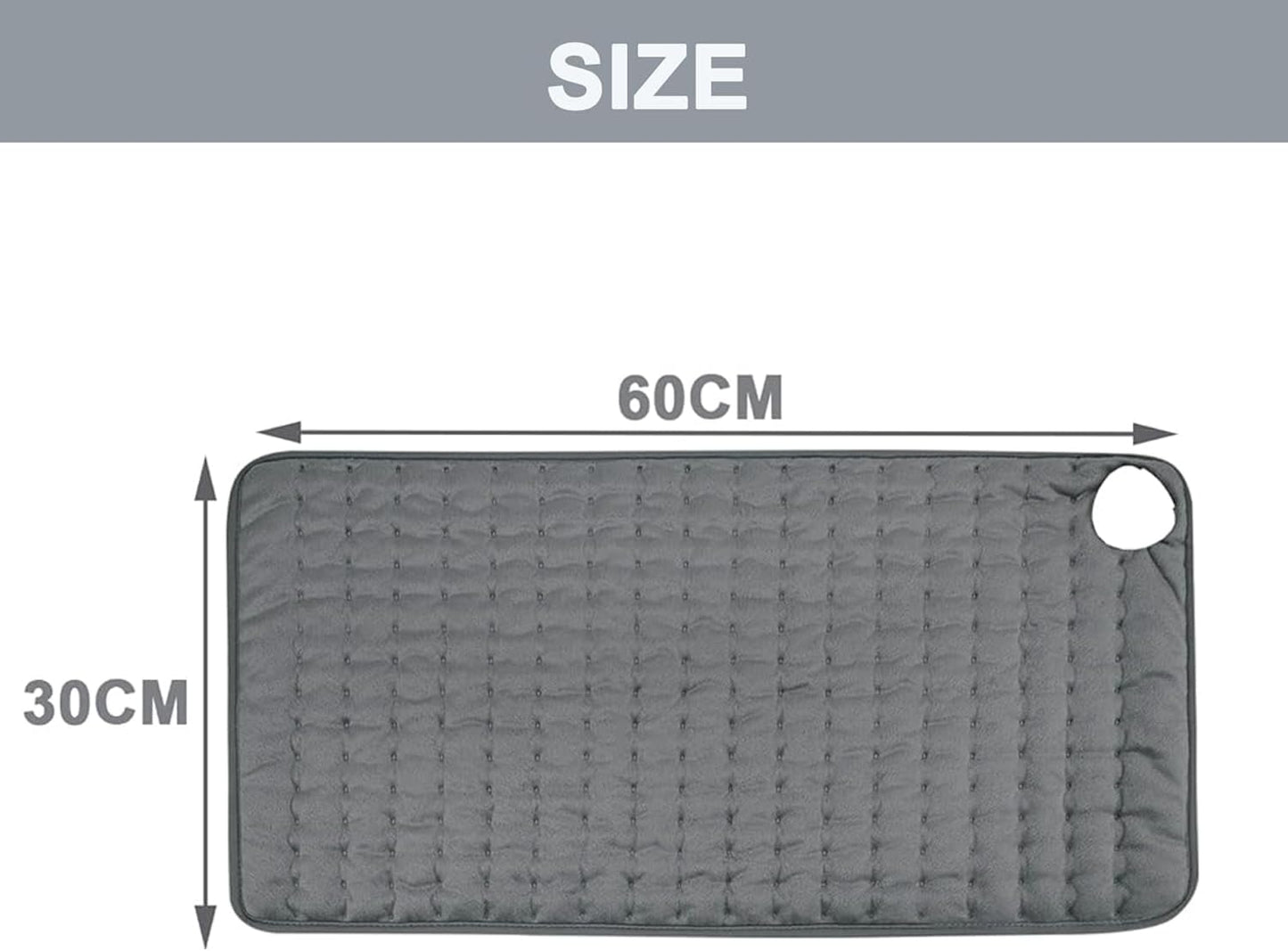 QIJAJIA Electric Heating Pad with Automatic Shut-Off and 6 Temperature DEMO