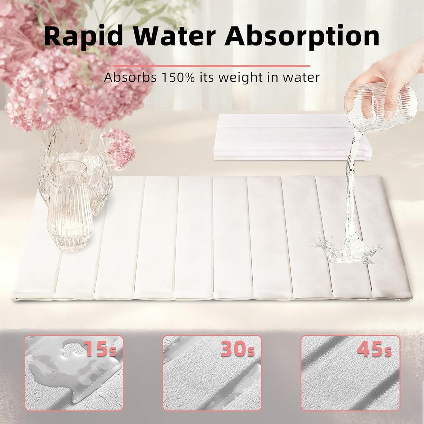 Intellihome Stone Drying Mat for Kitchen Counter Absorbent Detachable DEMO